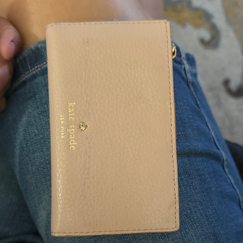Kate Spade Tan Card Holder